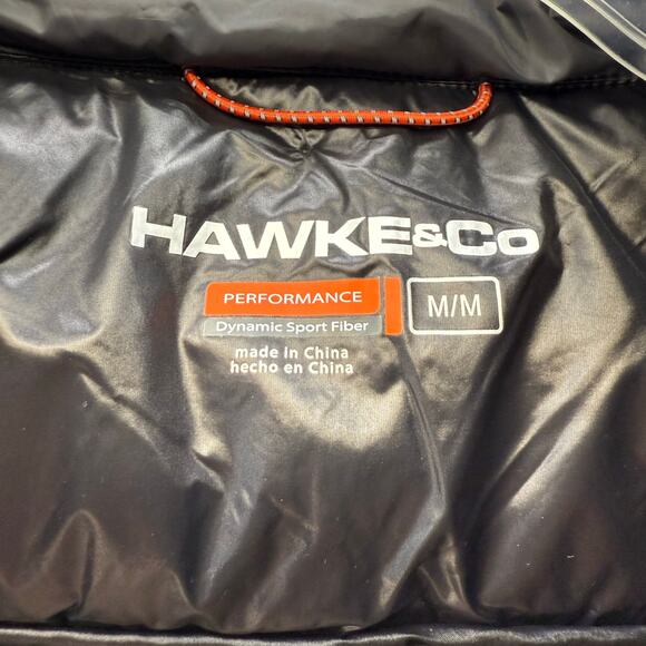 Hawke & Co Puffer Coat Men's M Grey Performance Wind And Water Resistant NWT - Picture 7 of 15